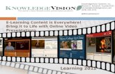 e-Learning Content is Everywhere: KnowledgeVision