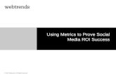 Using Metrics to Prove Social Media ROI Success