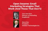 PBTC Presentation - eMail Marketing Strategies