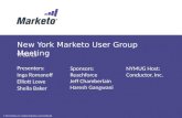 NYMUG Marketo New York User Group meeting 091013