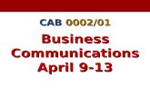 Business Communications Week 10 Ethan Chazin