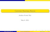 Common Business Nouns