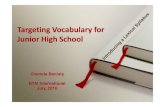Targeting Vocabulary for Junior High School