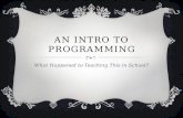 An intro to programming