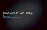 Intro to Lean Startup and Customer Discovery for Agilists