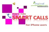 iPhone User - How to make Smart Calls with ringEmail?