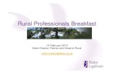 Blake Lapthorn Rural Professionals breakfast - Oxford - 13 February 2013