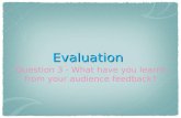 Q3 evalutation