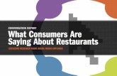 FSMU Presentation - What people are saying about restaurants