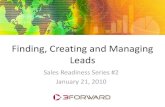 Lead Lifecycle Management: Finding, Creating and Managing Your Leads