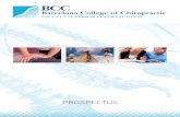 Barcelona College of Chiropractic Prospectus