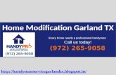 Home modification garland tx (972) 265 9058