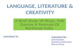A Brief Study Of Music, Folk Dances & Festivals Of Northeast India