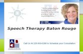 Speech therapy baton rouge