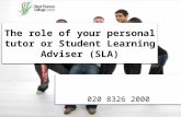 The role of your student learning advisor