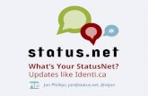 What's Your StatusNet? Lightning Talk 1.0