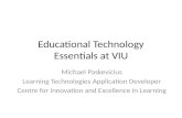 Educational technology essentials at viu
