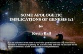 EARTH DAY Some apologetic implications of genesis 1.1 public
