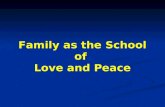 Family as a School of Love and Peace