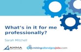 Social Media - What's in it for me, professionally?