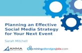 Planning an Effective Social Media Strategy for Your Next Event