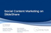 Social Content Marketing on SlideShare, by @jowyang