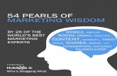 54 pearls of marketing wisdom