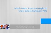 NYC Muni- Meter Laws you ought to know about