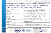 Empowering Users and Institutions: A Risks and Opportunities Framework for Exploiting the Social Web