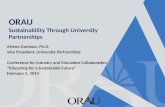 ORAU: Sustainability Through University Partnerships
