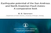 Comparison Between San Andreas Fault and North Anatolian Fault