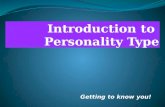 Introduction to the Myers-Briggs Personality Type