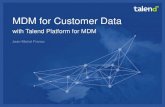 MDM for Customer data with Talend