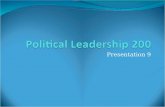 Political Leadership Starts With You