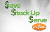 Save, Stock Up, and Serve Seminar