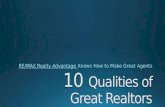10 Qualities of Great Realtors