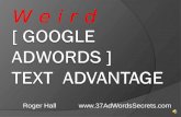 Weird Google AdWords Text Advantage