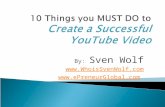 10 things you must do to create a successful you tube video