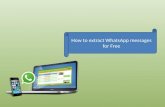 WhatsApp tips-save WhatsApp messages on computer for free