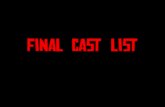 Final Cast List
