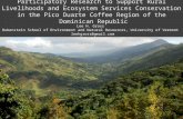Participatory Research to Support Rural Livelihoods and Ecosystem Services Conservation in the Pico Duarte Region of the Dominican Republic