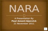 NARA Term Paper Presentation Narration and Slide Show