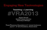 VRA 2013 Engaging New Technologies, Musolff