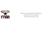 Museum Association of Arizona -- New Website