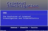 The Evolution of criminal Investigation and Criminalistics