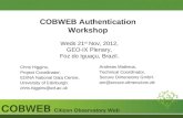 COBWEB Authentication Workshop