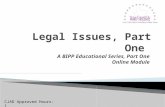 Legal Issues Part 1
