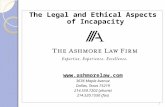 The Legal and Ethical Aspects of Incapacity