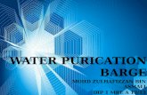 Water purification barge
