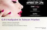 OPI Nailpaint Gift Set Selling in Taiwan Market -Simulation situation